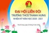 Liên đội trường THCS xã Thanh Hưng tổ chức thành công Đại hội Liên đội nhiệm kỳ năm học 2020 - 2021